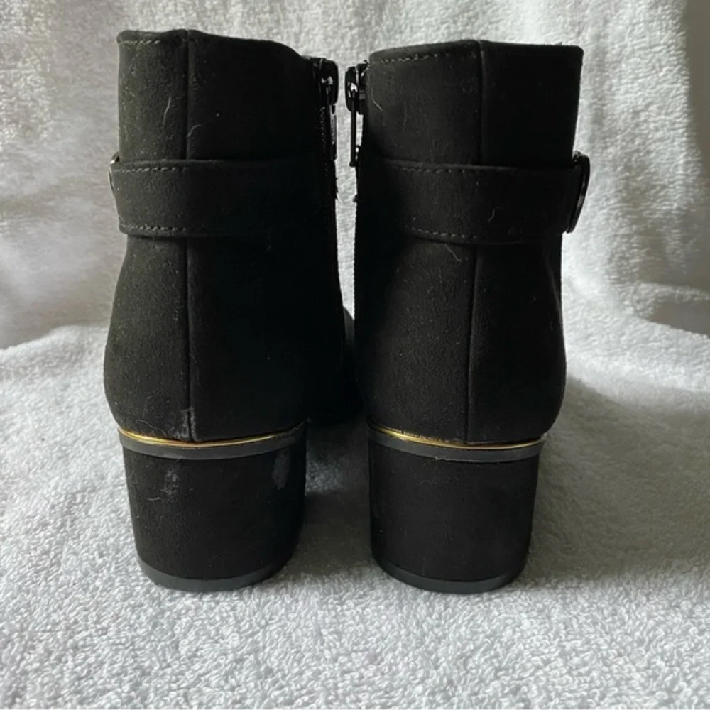 Place Shoes Boots Girls‎ Size 1 Black Side Zip